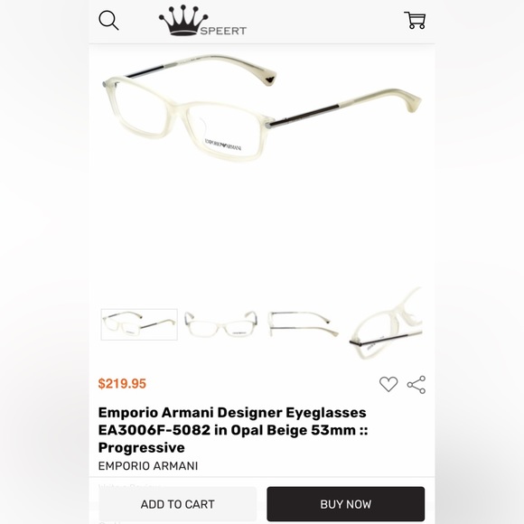 Brand New Emporio Armani eyeglass frames - Picture 4 of 6